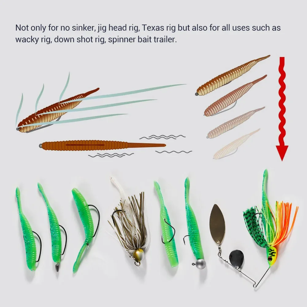 Noeby-señuelo suave Drive Shad, Wobblers de silicona de 9,5 cm, cola de bala, Swimbait, cebo Artificial suave, perca, Lucio, aparejos de pesca de lubina - imagen 5