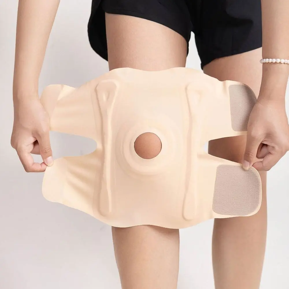 Rodilleras deportivas ultrafinas para gimnasio, Protector de articulaciones antideslizante, ajustable, transpirable, absorción del sudor, 1 piezas - imagen 2