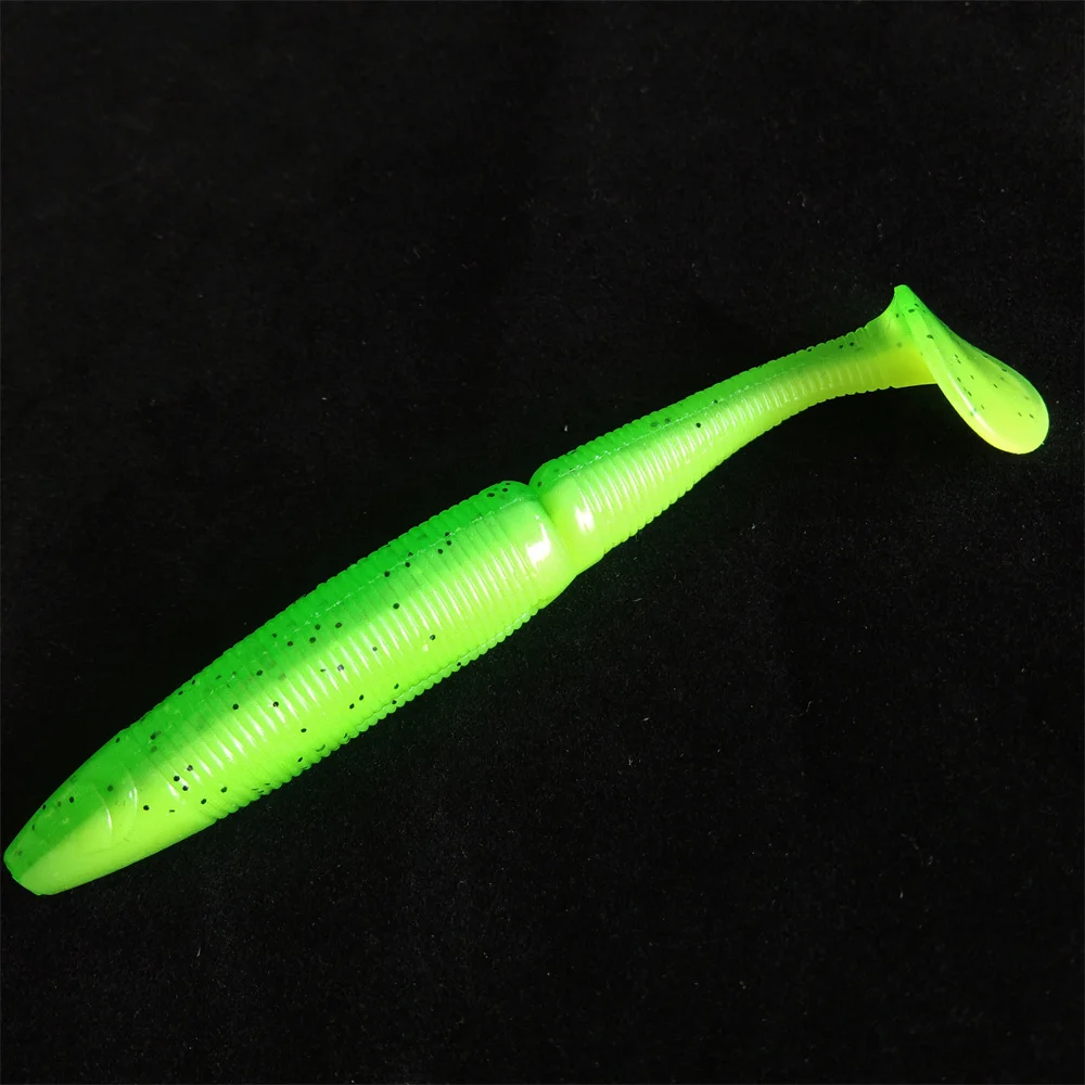 Swolfy-SEÑUELOS blandos de silicona para pesca en el mar, aparejos artificiales, 5 piezas, 7cm, 9,5 cm, Pva, Swimbait, Wobblers - imagen 2