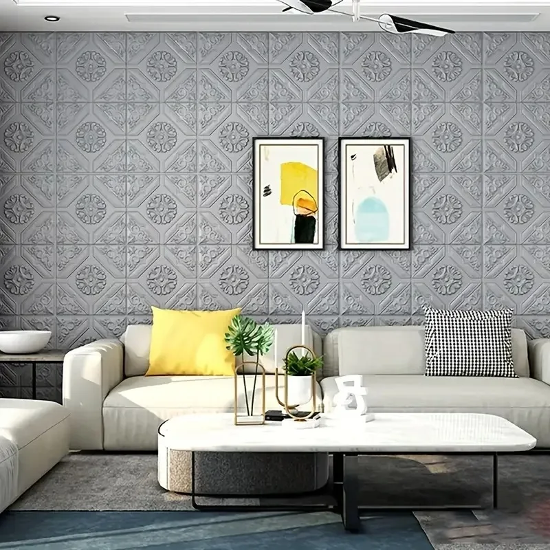 Pegatinas de pared autoadhesivas a prueba de humedad, impermeables, para techo, baño, decoración anticolisión, pegatinas de pared 3D - imagen 5