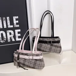 Bandolera Bohemia a Cuadros Mujer – Correa Ajustable y Ligera para Playa