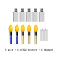 gold and 5 charger