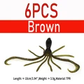 6pcs Brown