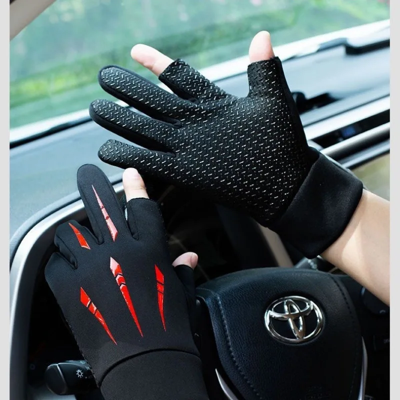 Guantes cálidos de invierno para hombres y mujeres, manoplas gruesas con dedos completos para pantalla táctil, guantes cálidos de felpa cómodos para montar 2026 - imagen 3