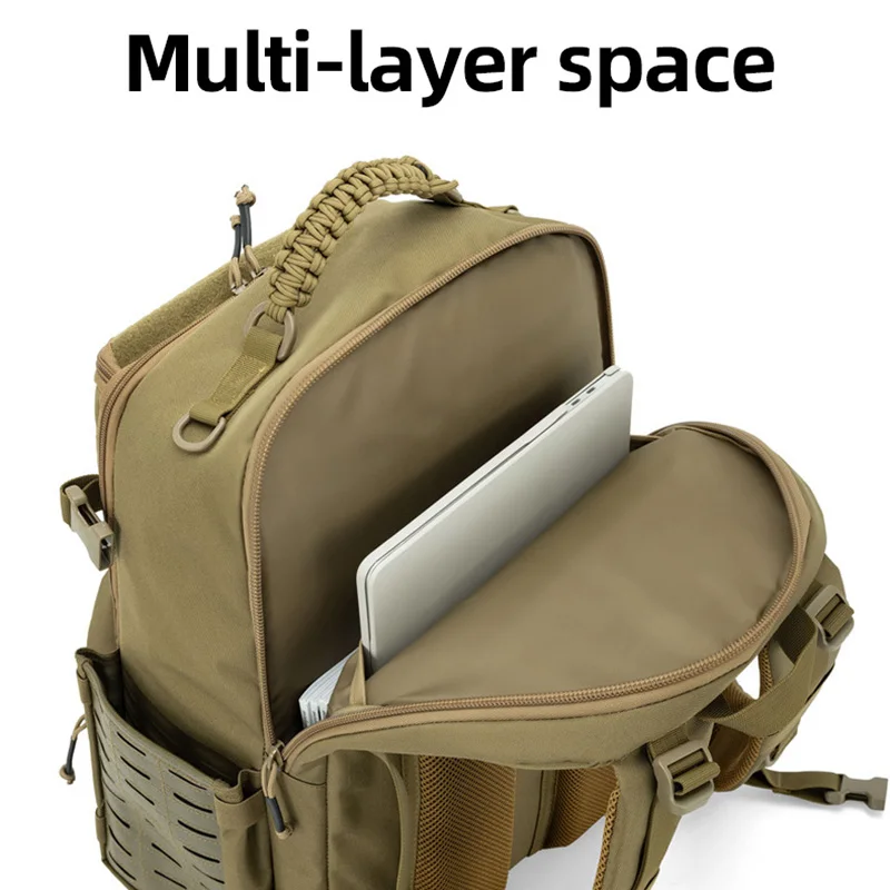 Mochila táctica de escalada para hombre, bolsa Molle de viaje para senderismo al aire libre, senderismo, Camping, bolsos de hombro, mochila grande para equipaje de fin de semana - imagen 3