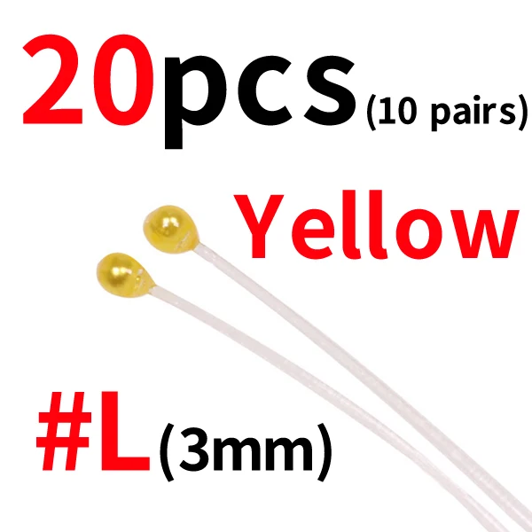20pcs 3mm yellow