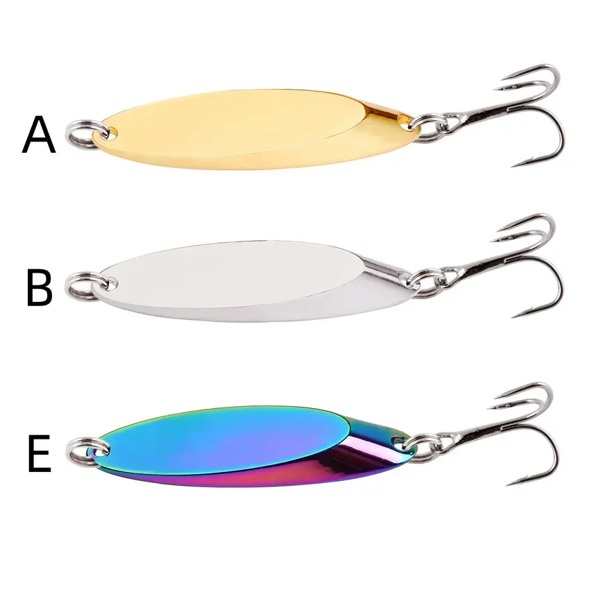 Señuelo tipo cuchara de Metal para Pesca, cebos duros, cebos para lubina, cuchara dorada plateada, aparejos de Pesca Wobblers Isca Artificial, 3g-28g, 1 ud. - imagen 2