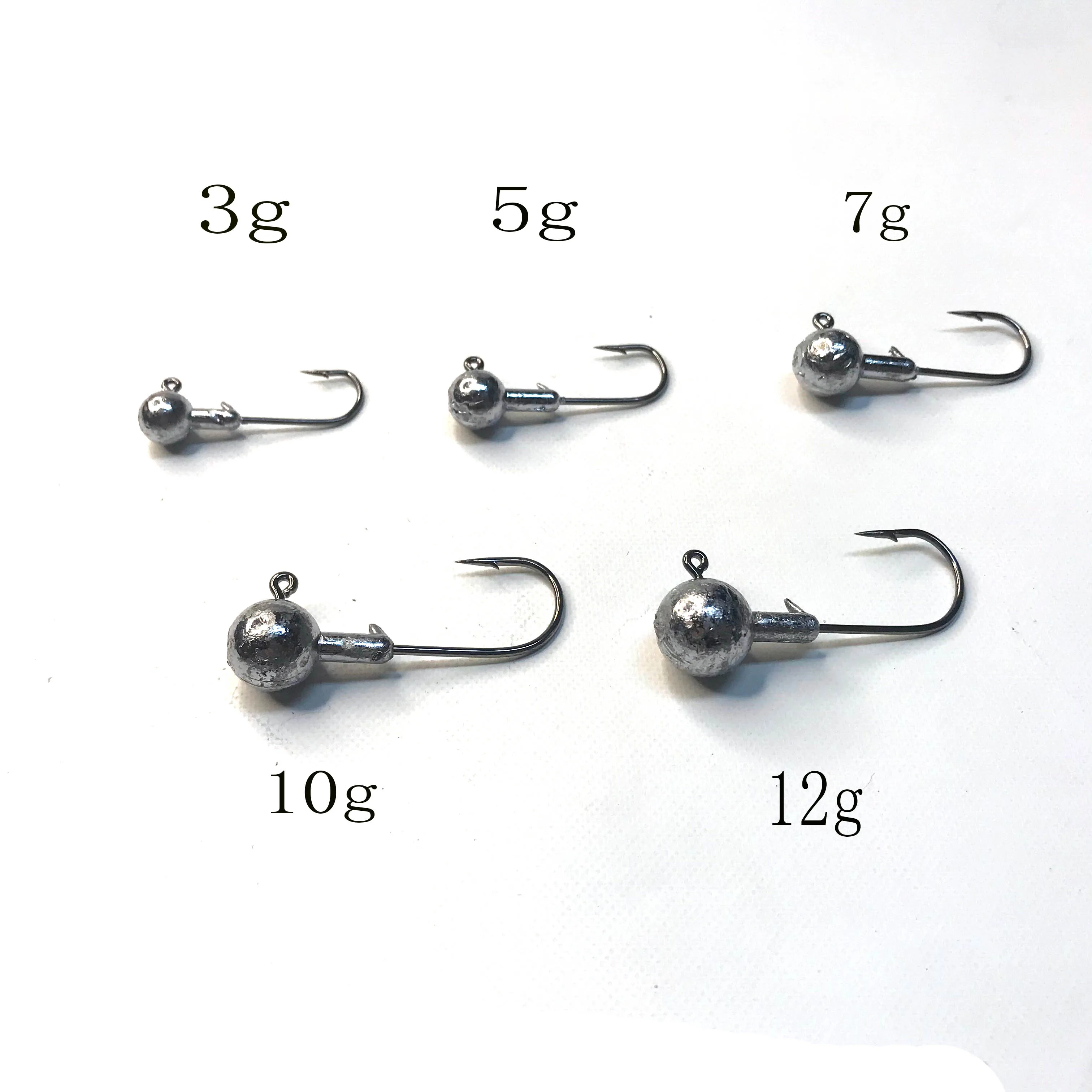 PAGEBASS 3g 5g 7g 10g manivela plantilla cabeza gancho pesca anzuelo cabeza plantilla señuelo cebo duro gusano suave anzuelo para pesca PAGEBASS - imagen 4