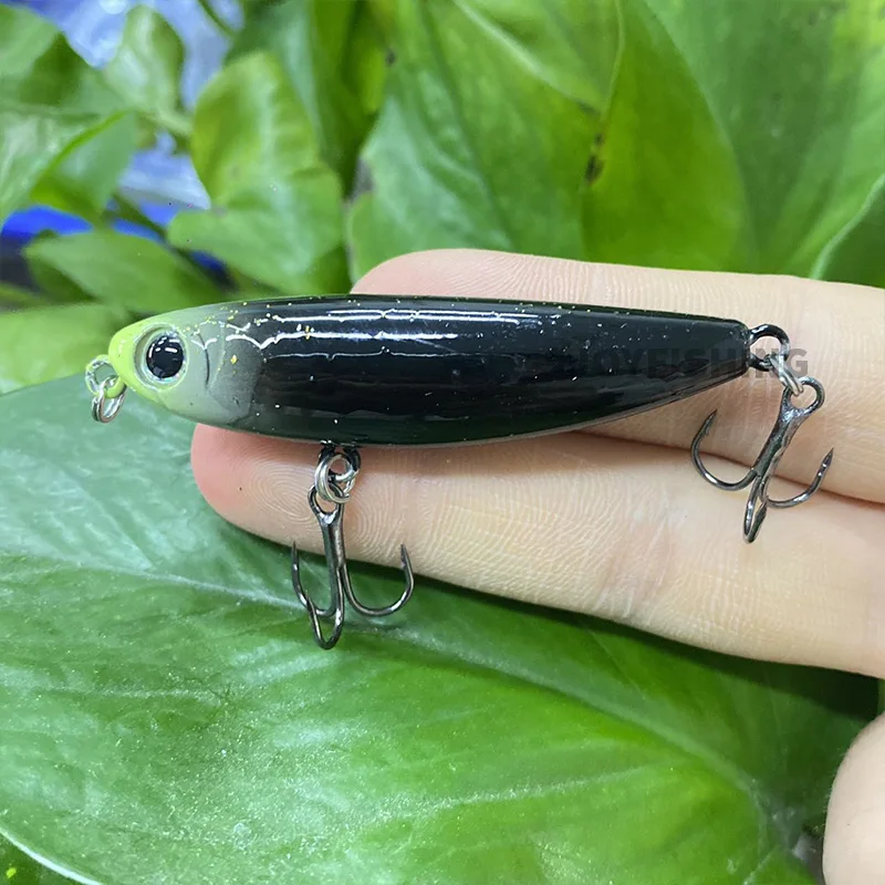 Señuelo de Pesca de lápiz de superficie, cebo Artificial flotante Topwater Doggy, lubina, trucha, Lucio, Wobbler, aparejos de Pesca 9016, 60mm, 6g - imagen 2