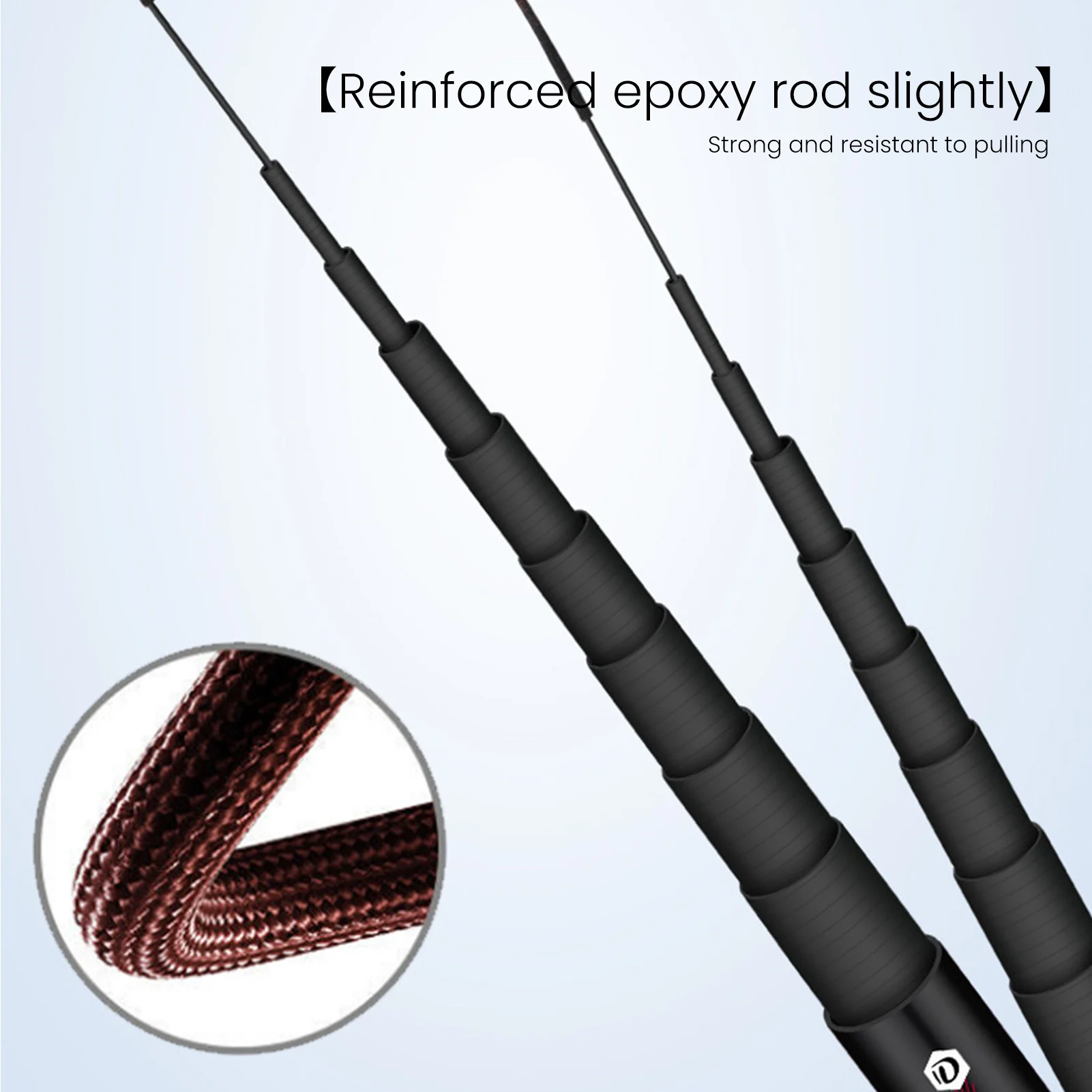 Caña de pescar ultraligera, caña de pescar portátil para carpa, telescópica, Punta luminosa, 7,2 m - imagen 4