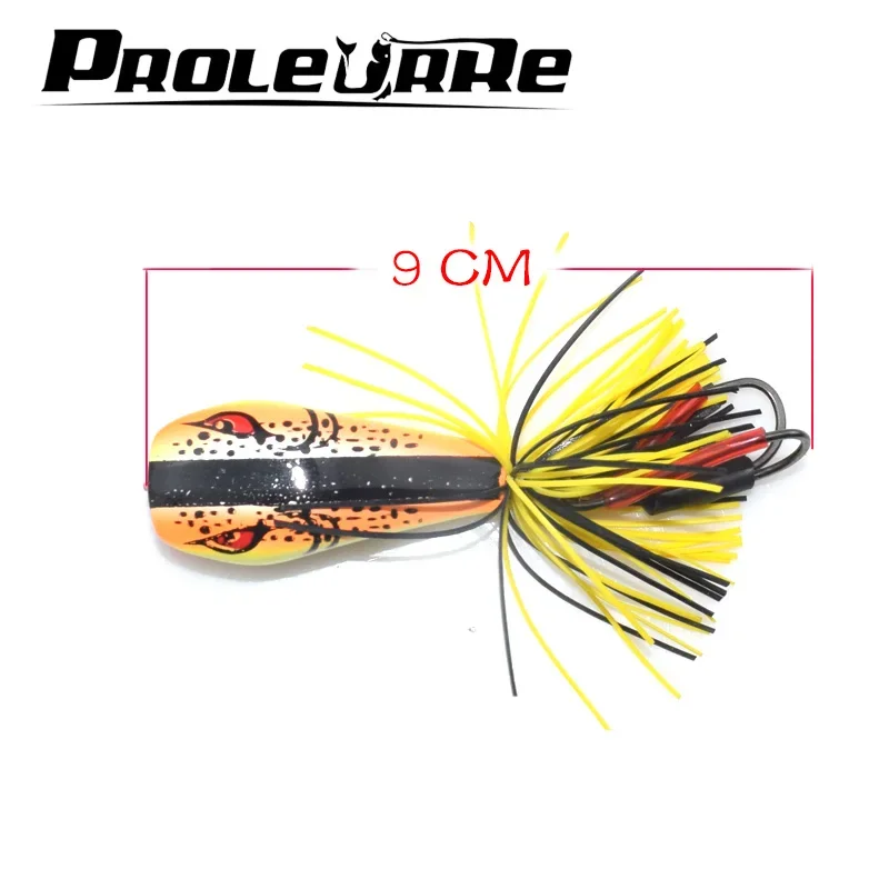 1 unidad de 9cm 9,2g ranas Topwater cebos duros artificiales Pesca de lubina carpa señuelos buena Pesca de invierno señuelos de rana Pesca - imagen 4