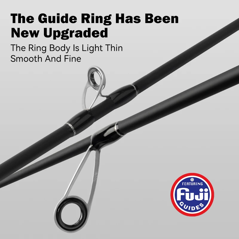 LEYDUN-caña de pescar Black Creek, fundición giratoria, 1,5/1,68/1,8 m, caña de viaje, 2 secciones, caña de pescar ultraligera de fibra de carbono - imagen 3