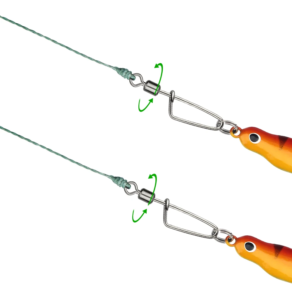 DNDYUJU-Accesorios de aparejos de pesca a presión, Conector de señuelo, herramientas de enclavamiento, 20 piezas, acero inoxidable - imagen 3