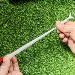 MUKUN 2 uds flotante 12cm 9g caída Shotting cebo suave señuelo de pesca Wobblers Leurre Souple señuelo caminar los señuelos del perro