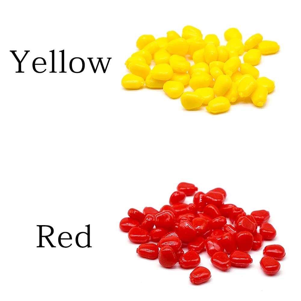 MNFT 25 piezas/50 piezas de silicona olor a maíz cebo suave agua flotante maíz carpa Señuelos de pesca cebos de goma artificiales - imagen 5