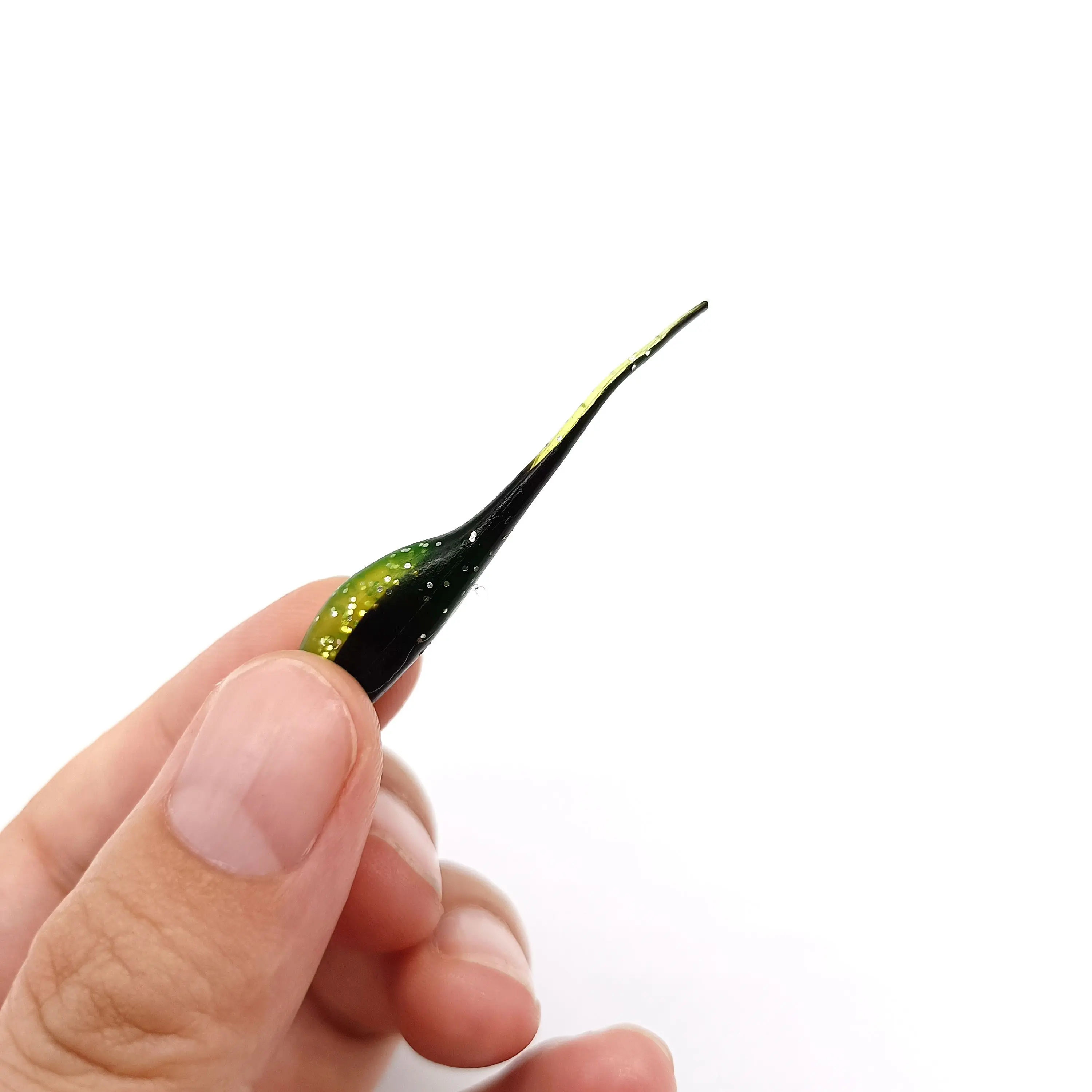 DUODUOYU 10 unids/lote señuelo de Pesca suave 0,8g/48mm girino cebo de silicona suave Jigging Wobblers señuelo Artificial Swimbait aparejos de Pesca - imagen 5