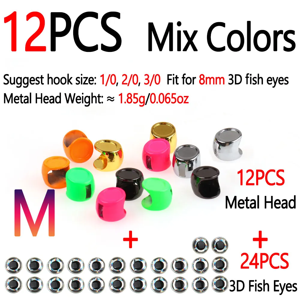 12pcs Mix Color M