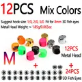 12pcs Mix Color M
