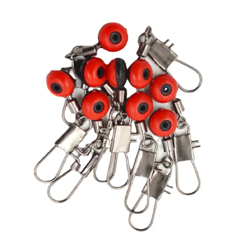 Bolas espaciales de pesca de piezas, línea de pesca duradera, deslizadores, gancho, vástago, Conector de Clip, conectores giratorios a presión, accesorio de Fisher, 100 - imagen 5