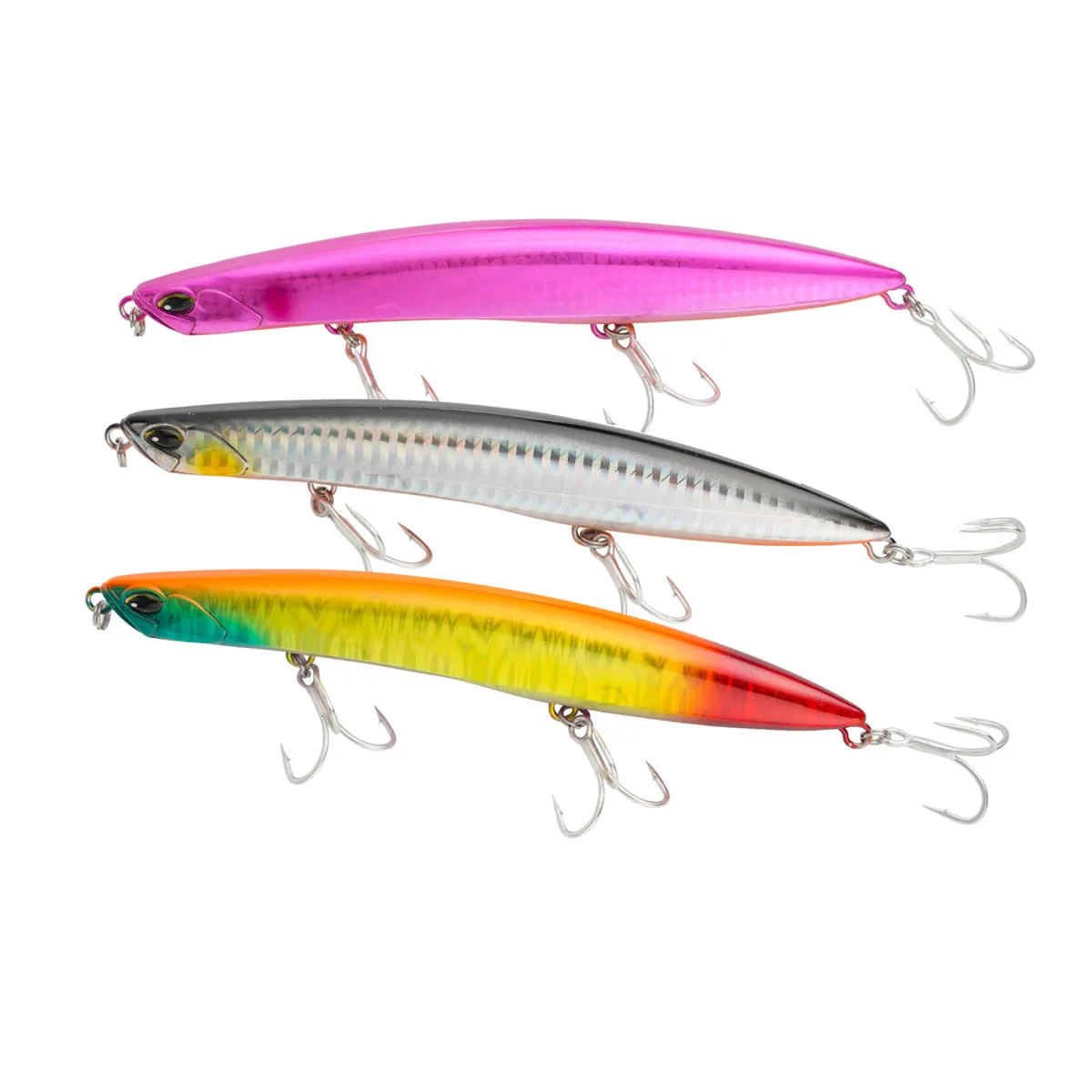 Señuelo de Pesca Testar, 14cm, 41g, cebo tipo lápiz que se hunde, Wobblers artificiales costeros de fundición larga, cebo duro para Lucio, Pesca