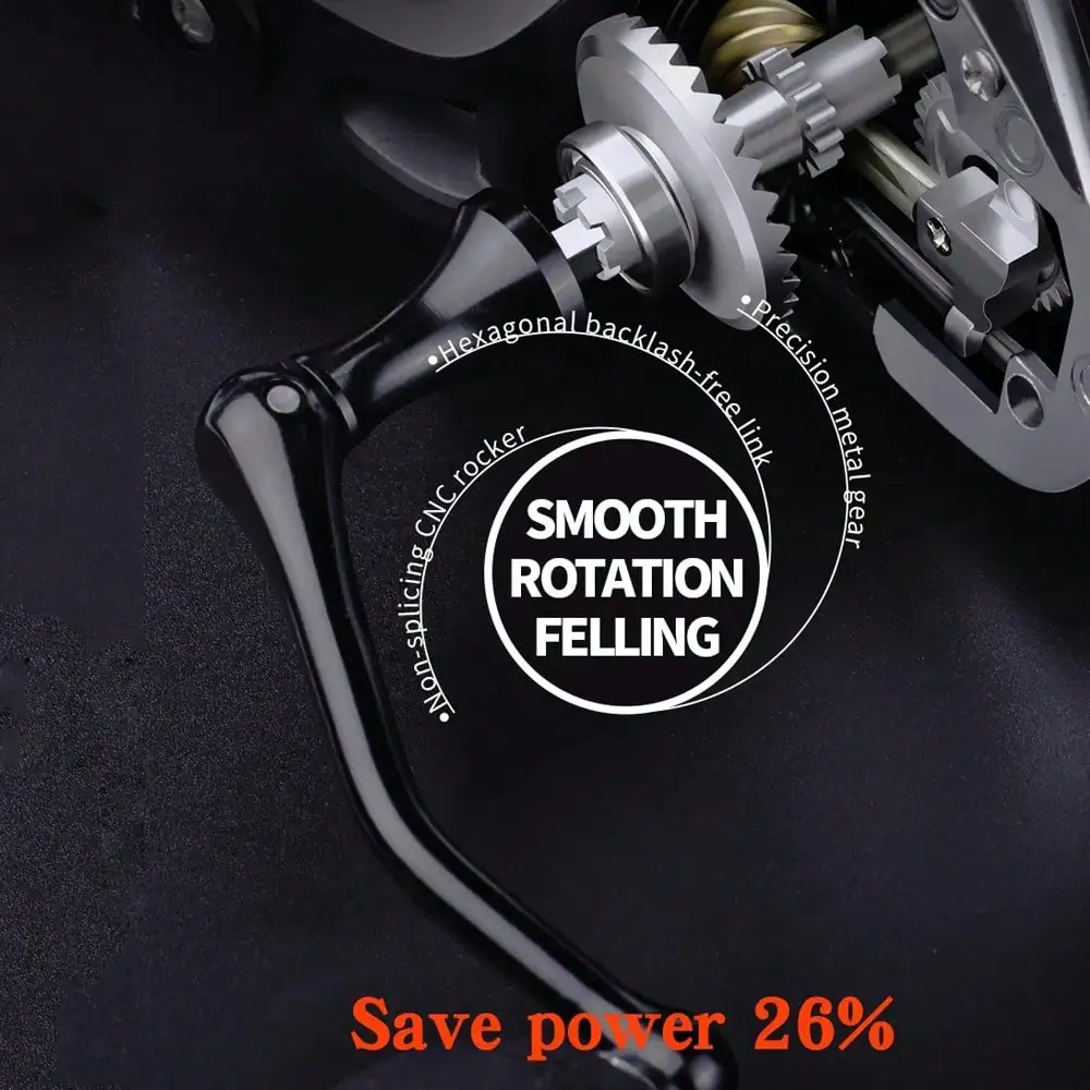 Carrete de fundición larga plateado sin GAP 5,2: 1 mango de cuerpo de carrete de acero inoxidable arrastre máximo de 8KG anticorrosión para pesca en agua salada - imagen 4