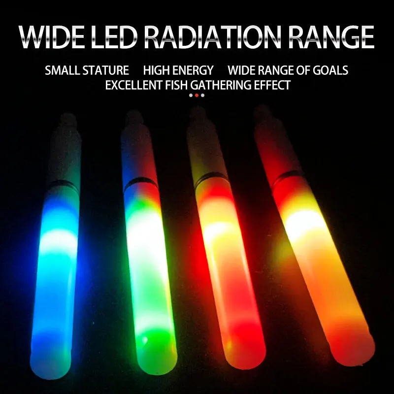 Herramientas de pesca, palo luminoso, luz nocturna, punta de caña de pescar, lámpara flotante LED eléctrica, luces de pesca subacuáticas, aparejos de pesca - imagen 5