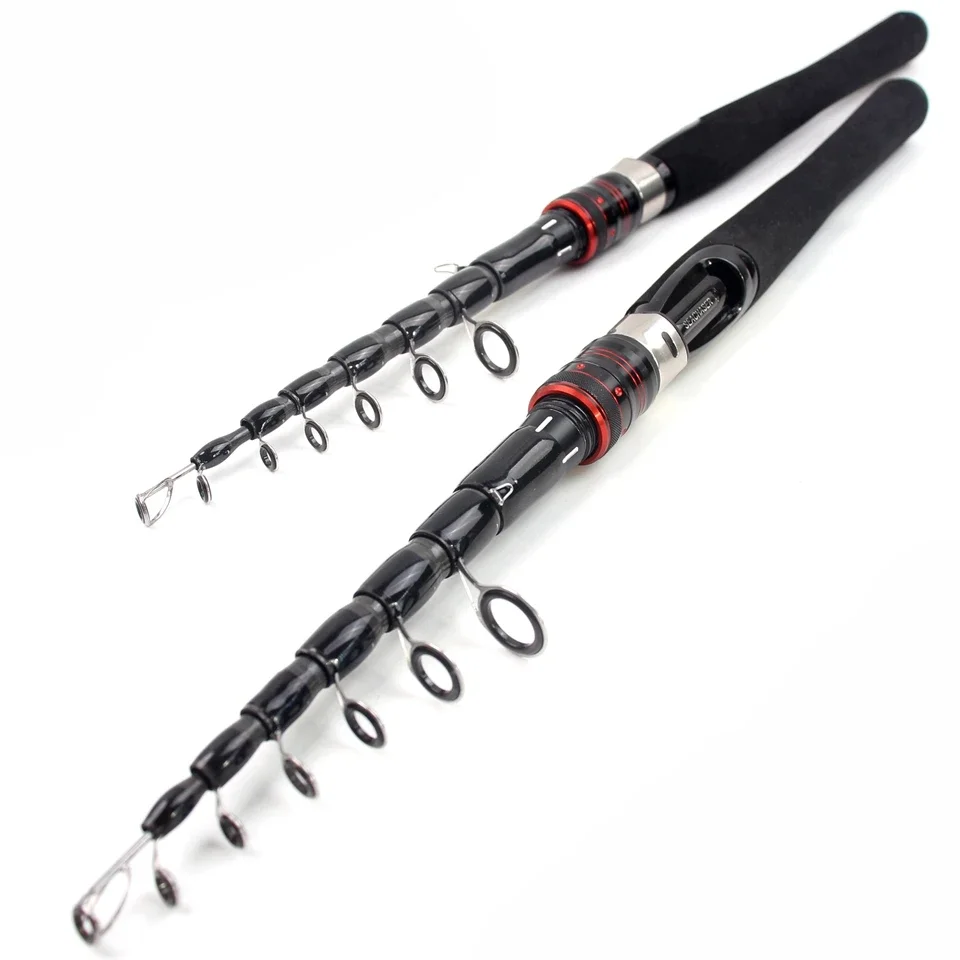 Nueva caña de pescar telescópica multifunción de 2,4 M y 2,7 M, caña de carpa de carbono, aparejos de Pesca de viaje portátiles, caña de pescar para surf - imagen 3