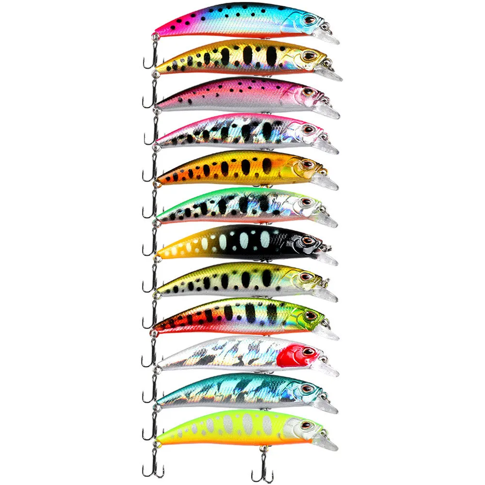 Señuelo para pesca de 6,5 cm/6,5g, señuelo de pesca de pececillos que se hunden, señuelo de camarón fantasma, cebo duro de tiro largo - imagen 5