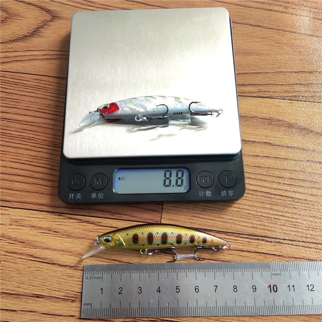 TSURINOYA-señuelo de pesca de pececillo que se hunde 70S, DW75, 70mm, 8,9g, 0,6 ~ 1,0 m, cebo duro, trucha Artificial - imagen 3