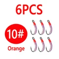 6 piezas tamaño 10 Naranja