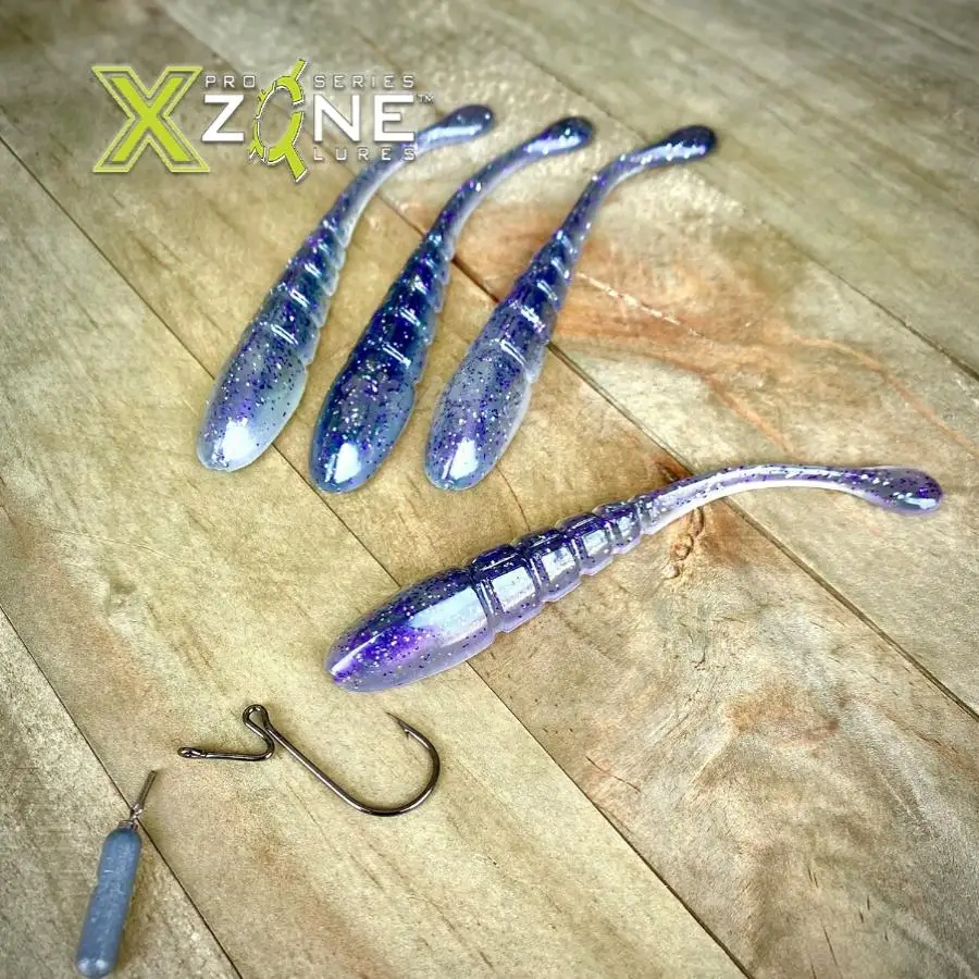 American XZone Finesse Slammer 4 pulgadas Bass Luya Soft Bug Soft Bait - imagen 4