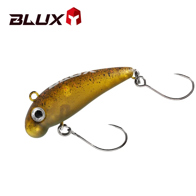 BLUX Little POGO 33MM 38MM tapón de hundimiento sin labios señuelo de pesca Crankbait flujo área trucha plástico Artificial lápiz cebo aparejos