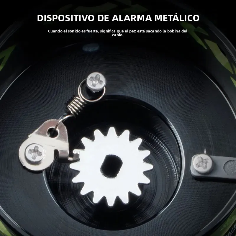 Carrete Giratorio DEUKIO 2026 – Cuerpo Metálico Agua Salada y Dulce