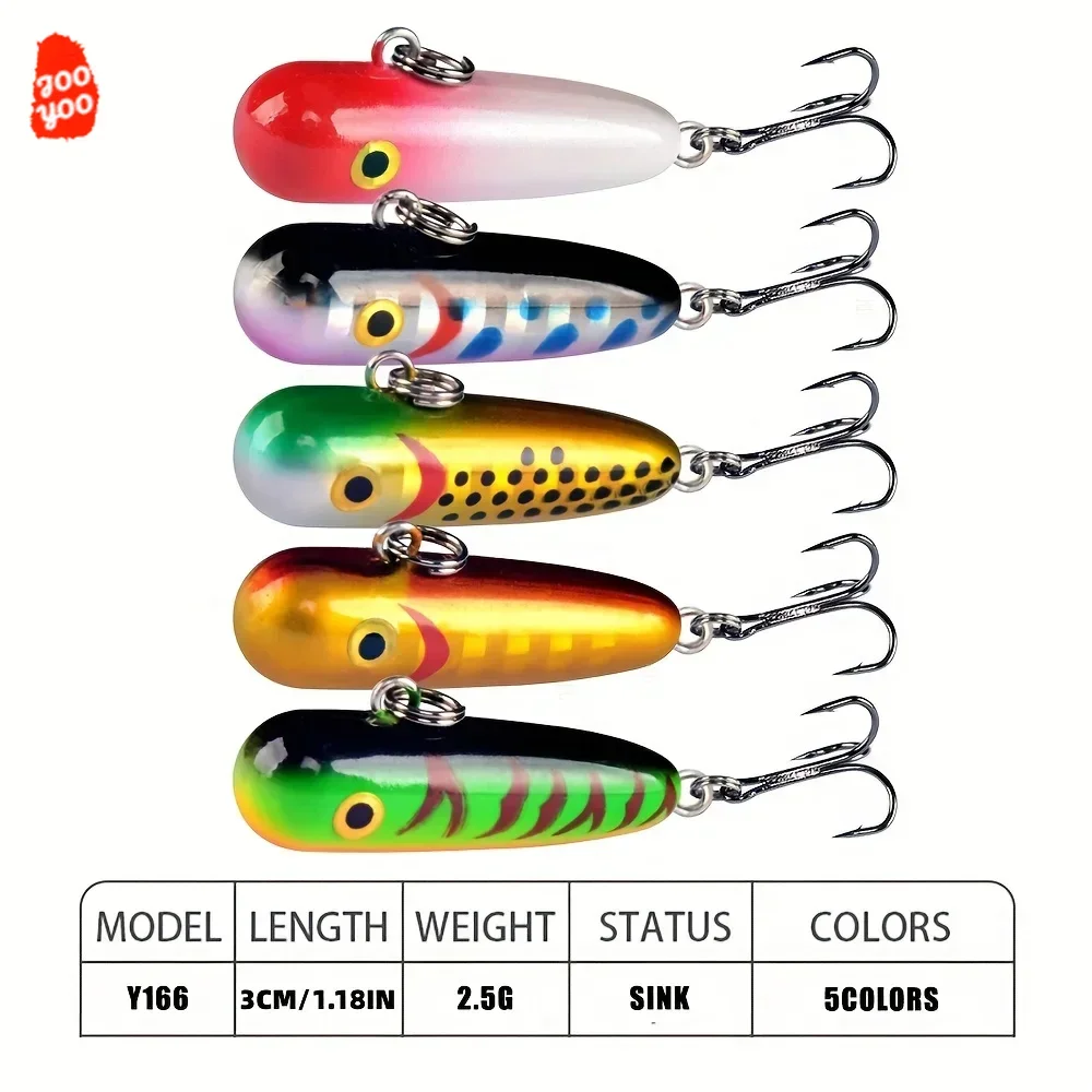 Cebo biónico pequeño que se hunde, lápiz de 3cm/1,18 pulgadas, 2,5g, perfecto para pesca en agua dulce y salada, atrae a los peces con facilidad - imagen 5