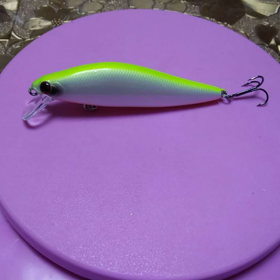 Señuelo de pesca de pececillo de hundimiento lento, capa de natación completa, cebo duro Wobbler Artificial, Río y Lago, 60/70/85mm de largo, 4/7/10/14/18g - imagen 5