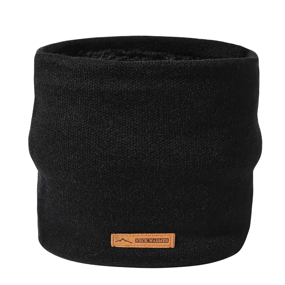 Bufanda de punto clásica para hombres y mujeres, cuello de redecilla, cuello de lana de piel, silenciador, bufandas de senderismo, sombrero de moda, Color sólido, invierno, 2023 - imagen 2