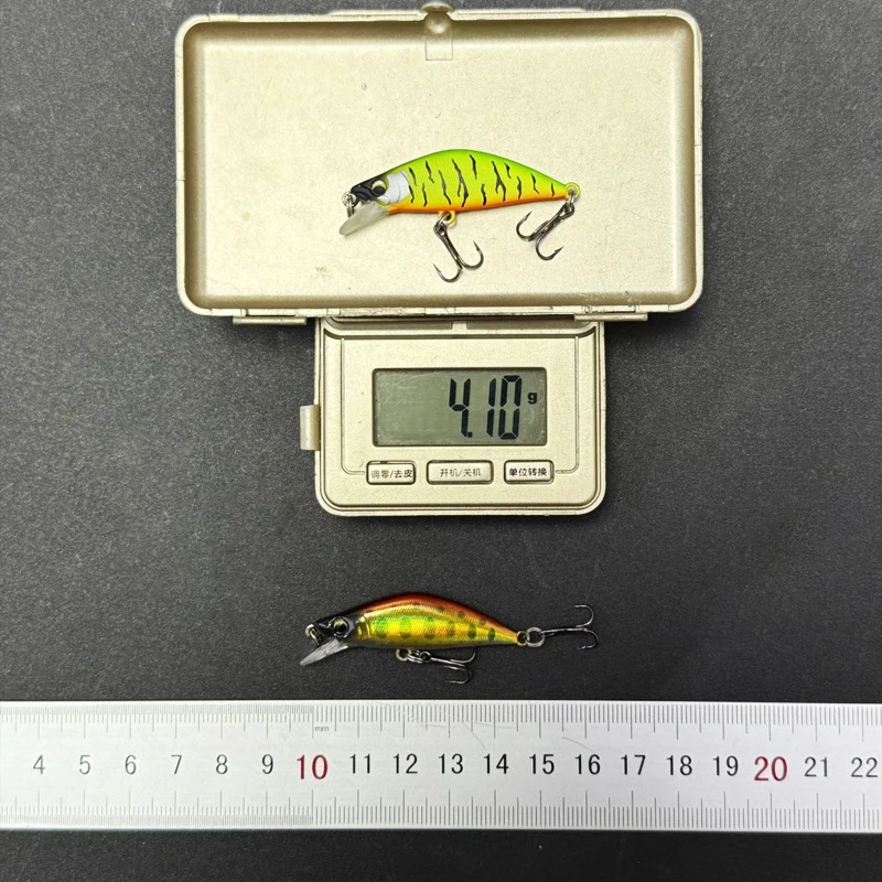 4g 45mm hundimiento Mini Minnow señuelo de pesca cebo Artificial japonés corriente trucha lubina cebo duro Artificial Wobbler aparejos de pesca - imagen 5