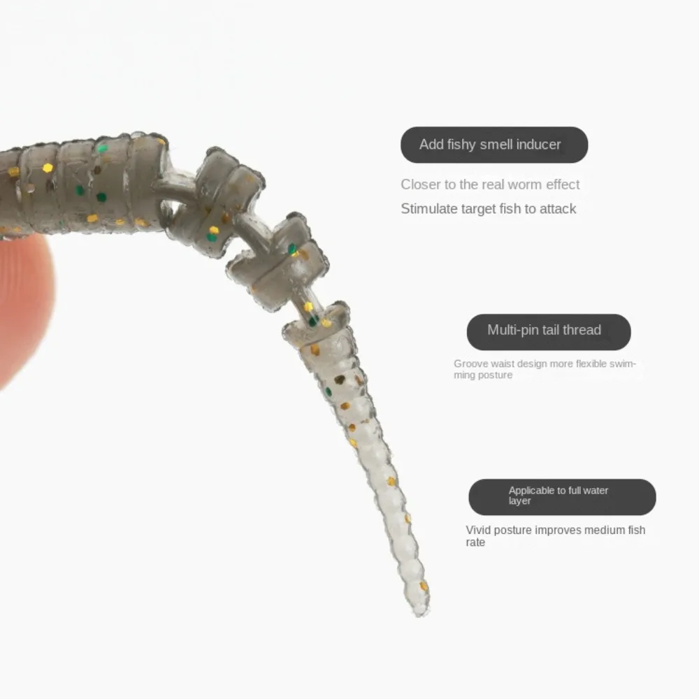 Mejore su experiencia de pesca con este cebo de gusano realista diseñado para una orientación efectiva y durabilidad