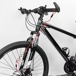 120 cm Disc Lock Herinnering Kabel Waterdicht PVC + Staaldraad Slot Anti-Diefstal Touw Beveiliging Herinnering Disc Lock lente Kabel