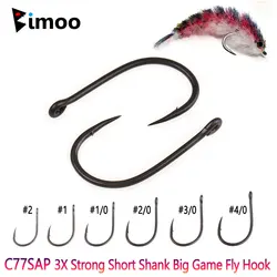 C77SAP anzuelo de mosca 3X fuerte vástago corto – streamer y baitfish