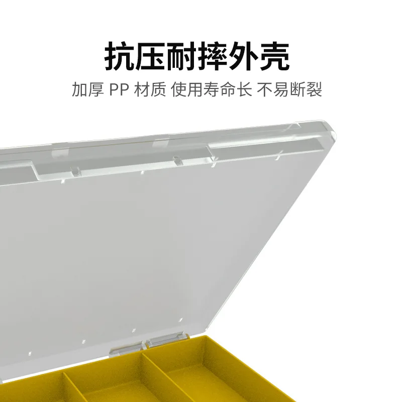 Caja de Paragra para accesorios de pesca MEIHO, caja de aparejos de pesca impermeable de doble cara, cajas de almacenamiento de cebo de señuelo, estuche de plástico - imagen 3