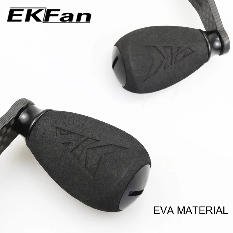 EKFan promoción venta 30G 105MM carbono Hnadle EVA perilla para Dawa Shmano Bastcast carrete DIYHandle - imagen 4