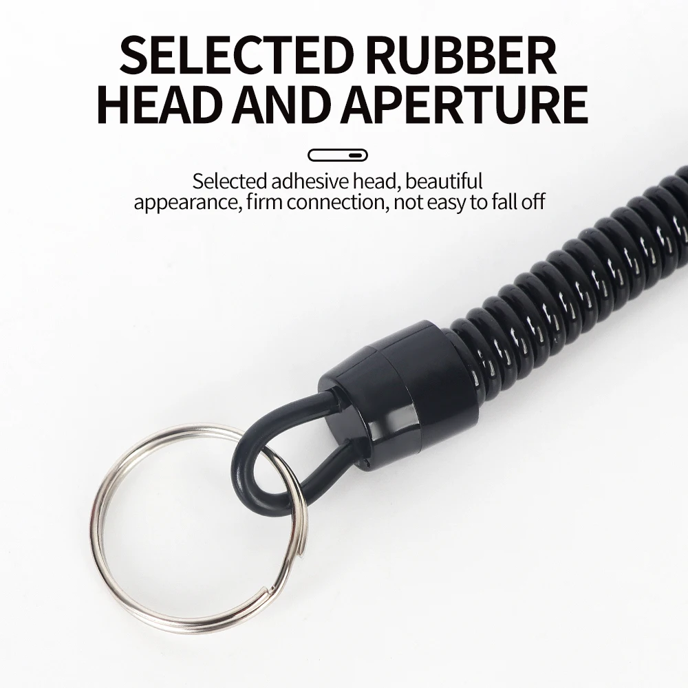 3 uds cuerda antideslizante de pesca 22cm hebilla retráctil pesca al aire libre Camping ciclismo cuerda retráctil herramientas de pesca aparejos - imagen 4