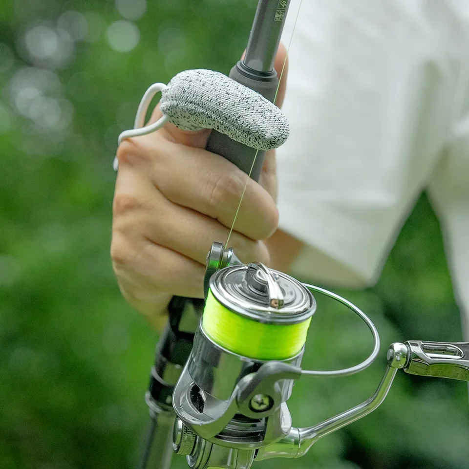 Guantes de pesca resistentes al desgaste, cubierta protectora antitaglio de un solo dedo para línea de Control de pesca de fundición de tiro lejano al aire libre - imagen 4