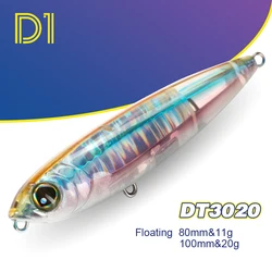 D1 3DR Paseante topwater para lubina
