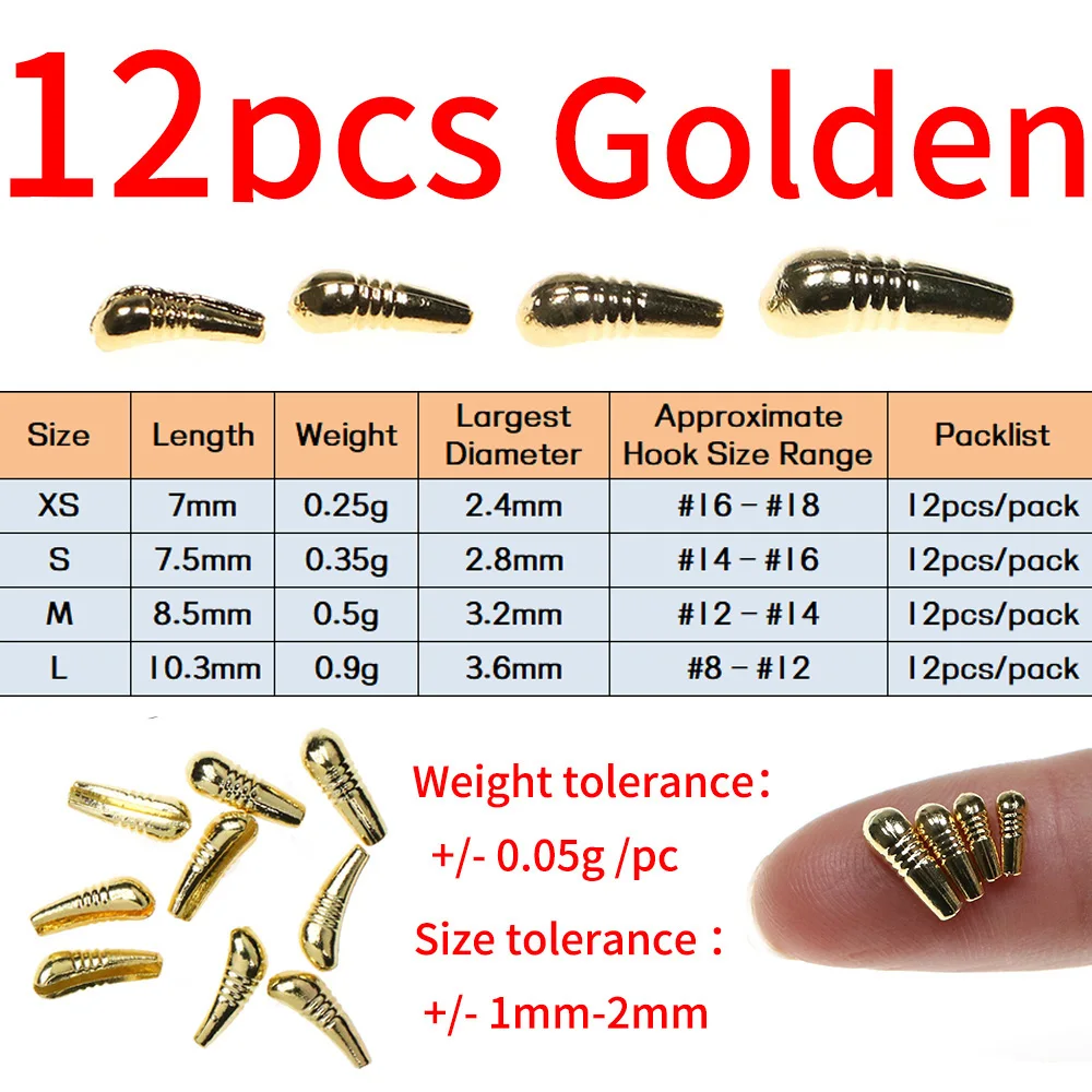 12Pcs gold