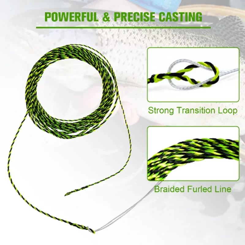 Goture 1 Uds líneas de pesca con mosca 11FT 12FT 13FT 3,3 M 3,6 M línea Tenkara resistente al desgaste accesorios de equipo de pesca para pesca 2024 - imagen 5