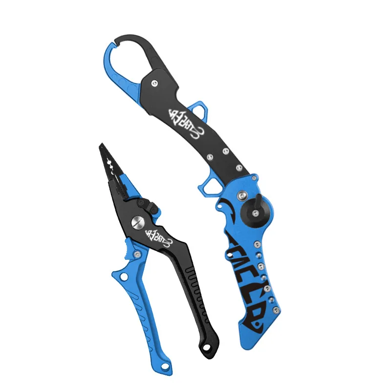 Alicates de pesca, tijeras de aleación de aluminio, removedor de anzuelos, herramientas de pesca, Cortador de línea, equipo de pesca con nudos multifuncional - imagen 5