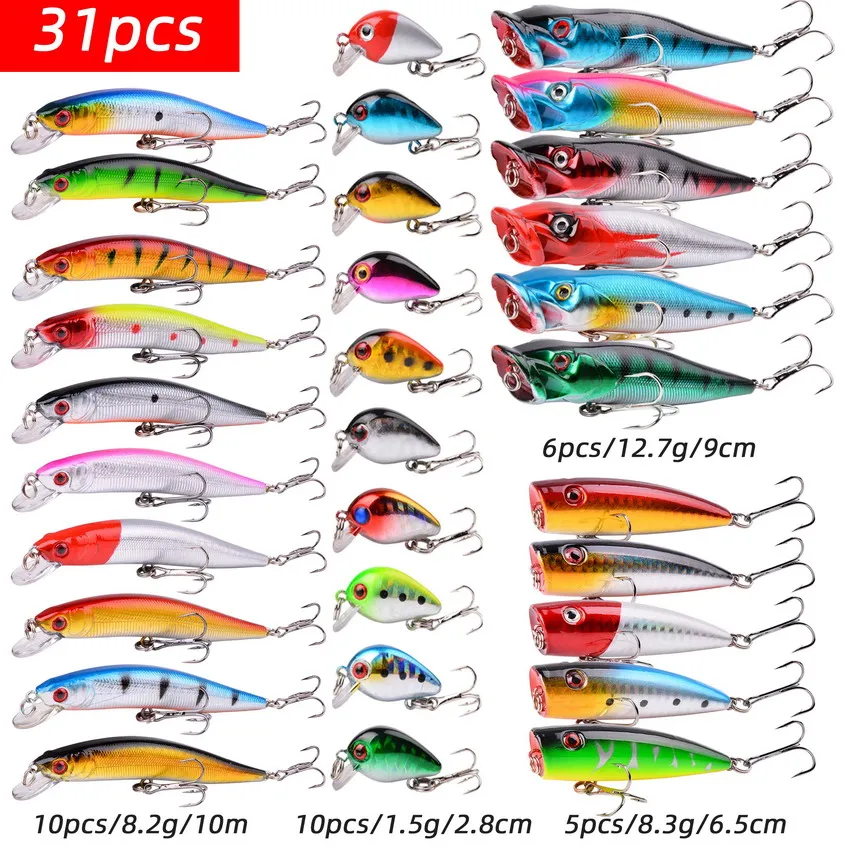Kit de señuelos para lubina: crankbait, minnow y popper - imagen 4