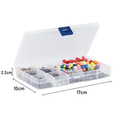 Kit aparejos surfcasting con clip rápido, giratorio y cuentas